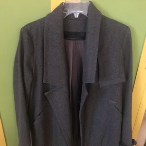 Military Inspired Grey Peacoat by L.A.M.B.